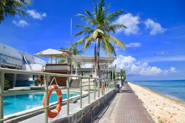 Các khu nghỉ mát tại Bali vắng bóng khách du lịch. (Ảnh: Nikkei)