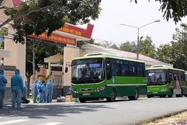 Điểm cách ly tập trung tại Trung đoàn Minh Đạm, tỉnh Bà Rịa-Vũng Tàu. (Ảnh: Hoàng Nhị/TTXVN)