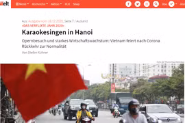 Công dân từ Đức trở về tại điểm cách ly tập trung ở Hưng Yên. (Ảnh: Đinh Tuấn/TTXVN)