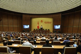 Toàn cảnh phiên họp của quốc hội. (Ảnh: Văn Điệp/TTXVN)