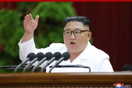 Nhà lãnh đạo Triều Tiên Kim Jong-un. (Ảnh: YONHAP/TTXVN)