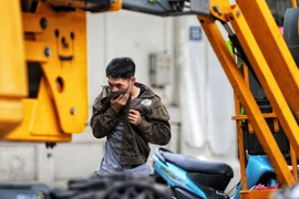 Nắng nóng tại thủ đô Hà Nội. (Ảnh: Thành Đạt/ TTXVN)