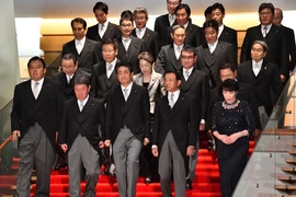 Nội các của Thủ tướng Nhật Bản Abe Shinzo. (Ảnh: AFP/TTXVN)