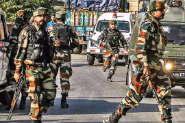 Lực lượng an ninh Ấn Độ tại bang Jammu và Kashmir. (Ảnh: DNA India)