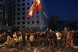 Biểu tình tại Liban. (Ảnh: AFP)