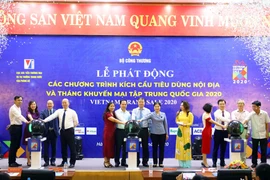 Lễ phát động Tháng khuyến mại tập trung quốc gia 2020. (Ảnh: Trần Việt/TTXVN)