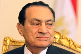 Cựu Tổng thống Ai Cập Hosni Mubarak. (Ảnh: Sky News)