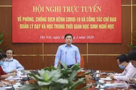 Giám đốc Sở Giáo dục và Đào tạo Hà Nội Chử Xuân Dũng. (Ảnh: Thanh Tùng/TTXVN)