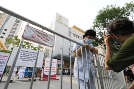 Bệnh viện E đã trở lại hoạt động bình thường. (Ảnh: Thành Đạt/TTXVN)