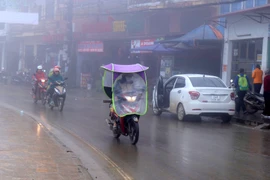 Không khí lạnh gây mưa rét tại Lào Cai. (Ảnh: TTXVN)