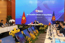 Quang cảnh hội nghị tại điểm cầu Hà Nội. (Ảnh: Phan Tuấn Anh/TTXVN)
