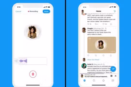 Tính năng ghi âm mới của Twitter. (Ảnh: The Verge)