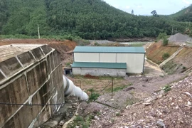 Công trình nhà máy thủy điện Thượng Nhật. (Ảnh: TTXVN phát)
