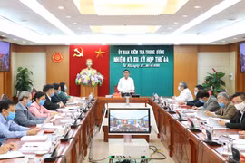 Kỳ họp 44 của Ủy ban Kiểm tra Trung ương.(Ảnh: Phương Hoa/TTXVN) 