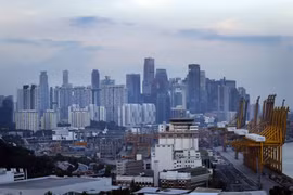 Kinh tế Singapore tăng trưởng khởi sắc. (Ảnh: AP)