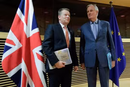 Đàm phán thương mại Brexit vòng hai bị hoãn do Brexit. (Ảnh: AFP)