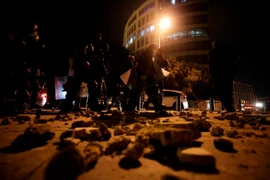 Biểu tình tại Beirut. (Ảnh: AP)