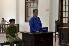 Bị cáo Ngô Dương Thanh tại phiên toà. (Ảnh: Vũ Hà/TTXVN) 