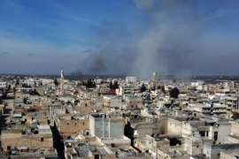 Một vụ không kích tại Idlib.