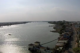 Không gian Dự án "Cải tạo cảnh quan và phát triển đô thị ven sông Đồng Nai” nhìn từ trên cao. (Ảnh: Sỹ Tuyên/TTXVN)