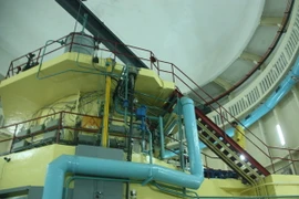 Một góc lò phản ứng hạt nhân Đà Lạt. (Ảnh: Đặng Tuấn​/TTXVN)