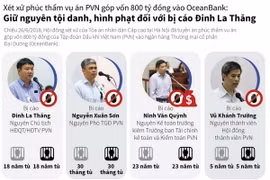 [Infographics] Toàn cảnh phiên phúc thẩm xử vụ góp vốn vào OceanBank