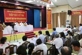 Quang cảnh buổi tiếp xúc cử tri. (Ảnh: Trần Lê Lâm/TTXVN)