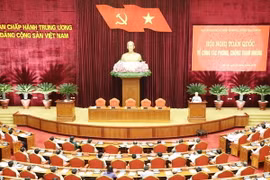 Tổng Bí thư Nguyễn Phú Trọng, Trưởng Ban Chỉ đạo Trung ương về phòng, chống tham nhũng phát biểu kết luận Hội nghị. (Ảnh: Trí Dũng/TTXVN)