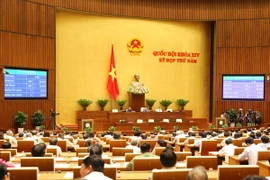 Quốc hội biểu quyết thông qua Luật sửa đổi, bổ sung một số điều của Luật Thể dục, thể thao. (Ảnh: Phương Hoa/TTXVN)
