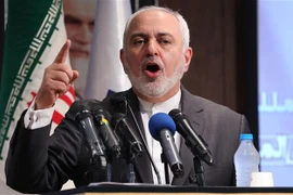 Ngoại trưởng Iran Javad Zarif phát biểu tại thủ đô Tehran. (Ảnh: AFP/TTXVN)