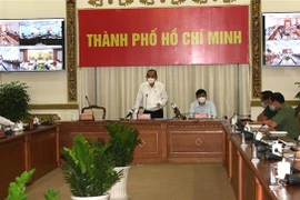 Quang cảnh buổi làm việc. (Ảnh: Xuân Tình/TTXVN)