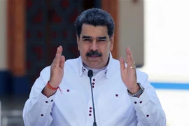 Tổng thống Venezuela Nicolas Maduro phát biểu tại Caracas. (Ảnh: AFP/TTXVN)