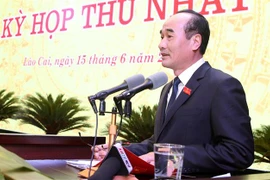 Ông Vũ Xuân Cường, Phó Bí thư Thường trực Tỉnh ủy Lào Cai, Chủ tịch Hội đồng Nhân dân tỉnh Lào Cai khóa XVI, nhiệm kỳ 2021-2026. (Ảnh: Quốc Khánh/TTXVN)
