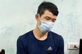 Đối tượng Nguyễn Văn Lý tại cơ quan công an. (Ảnh: TTXVN phát)