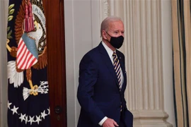 Tổng thống Mỹ Joe Biden trong một cuộc họp báo tại Nhà Trắng. (Ảnh: AFP/TTXVN)