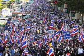 Biểu tình ở Thái Lan. (Ảnh minh họa: AP)