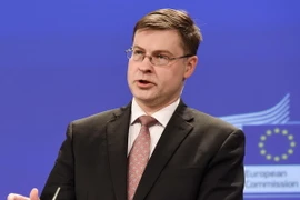 Phó Chủ tịch Ủy ban châu Âu (EC) Valdis Dombrovskis. (Nguồn: AP)