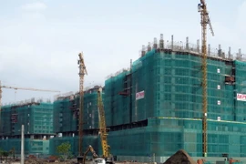 Dự án căn hộ cao cấp SALLA, quận 2, sắp hoàn thành. (Ảnh: Hoàng Hải​/TTXVN)