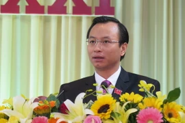 Đồng chí Nguyễn Xuân Anh, Bí thư Thành ủy Đà Nẵng phát biểu tại đại hội. (Ảnh: Văn Sơn/TTXVN)