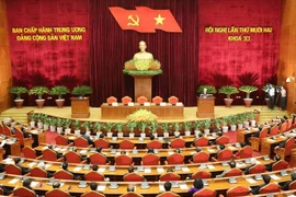 Toàn cảnh bế mạc Hội nghị. (Ảnh: Trí Dũng/TTXVN)