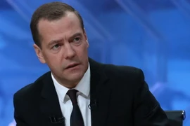 Thủ tướng Nga Dmitry Medvedev. (Nguồn: AFP/TTXVN)