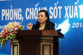 Bộ trưởng Bộ Y tế Nguyễn Thị Kim Tiến. (Ảnh: Dương Chí Tưởng/TTXVN)