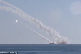 Tên lửa được phóng từ tầu ngầm Rostov-on-Don. (Nguồn: Bộ Quốc phòng Nga)