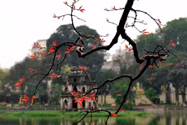 Một sớm hồ Gươm tinh khôi qua ống kính của nhà báo Hà Hồng.
