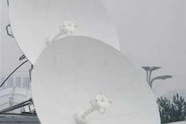 Đĩa vệ tinh tại Bắc Kinh. (Nguồn: AFP)