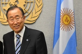 Tổng thư ký Liên hợp quốc Ban Ki-moon. (Nguồn: AFP/TTXVN)
