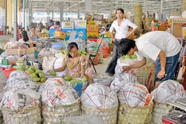 Tại chợ đầu mối Bình Điền. Ảnh minh họa. (Nguồn: Tuoitre) 