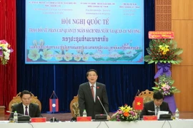 Chủ tọa Hội nghị. (Ảnh: Nguyễn Sơn/TTXVN)