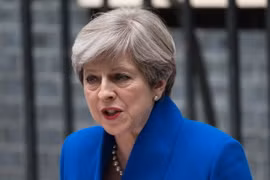 Thủ tướng Anh Theresa May tại Nhà số 10 phố Downing. (Nguồn: THX/TTXVN)