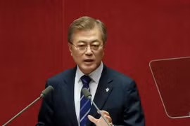 Tổng thống Hàn Quốc Moon Jae-in. (Nguồn: EPA/TTXVN)